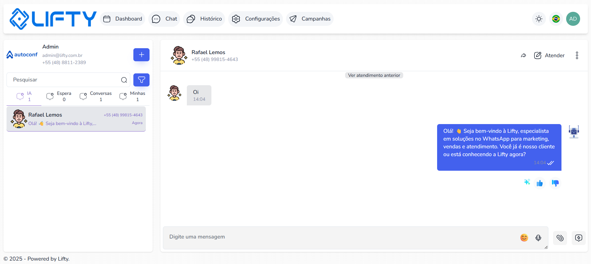LiveChat Interface